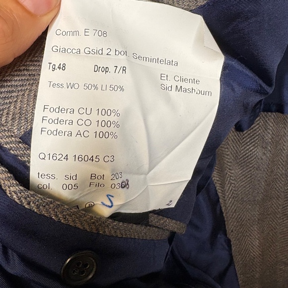 Sid Mashburn Kincaid No. 2 Sz 38R Linen/Wool Brown/Gray Sport Coat Made in Italy - Picture 4 of 7